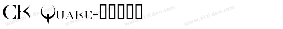 CK Quake字体转换